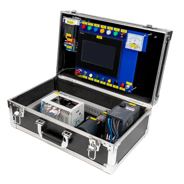 FX5U + FR-D720S VFD Kit - Professional Mitsubishi PLC training kit with complete documentation and wiring diagrams