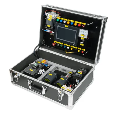 Omron CP2E PLC + VFD Dual-Motor / Single-Motor Hands-On Training Kit - High-quality Omron PLC training equipment for hands-on automation education