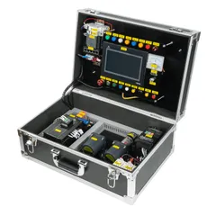 Omron CP2E PLC + VFD Dual-Motor / Single-Motor Hands-On Training Kit - High-quality Omron PLC training equipment for hands-on automation education