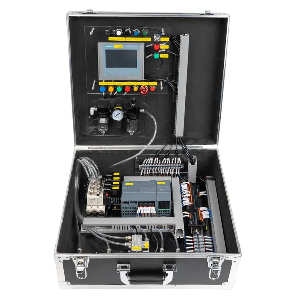 S7-1200 Pneumatic Control System - Professional Siemens PLC training kit with complete documentation and wiring diagrams