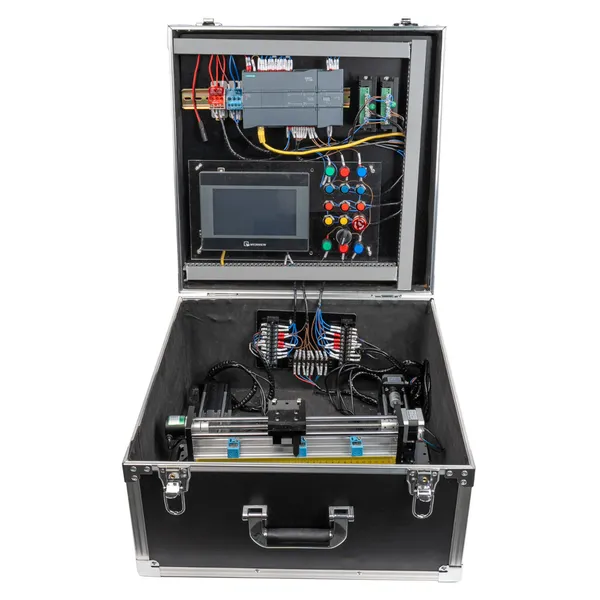 S7-1215C 2-Axis Motion Kit - Professional Siemens PLC training kit with complete documentation and wiring diagrams