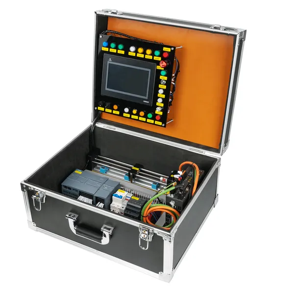 Siemens 1215C & V90 Servo & Stepper Motor 2-Axis Control Training Kit - Professional Siemens PLC training kit with complete documentation, wiring diagrams and training videos