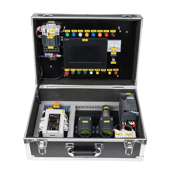 Siemens S7-1200 PLC + V20 VFD Dual-Motor Hands-On Training Kit - Professional Siemens PLC training kit with complete documentation, wiring diagrams and training videos